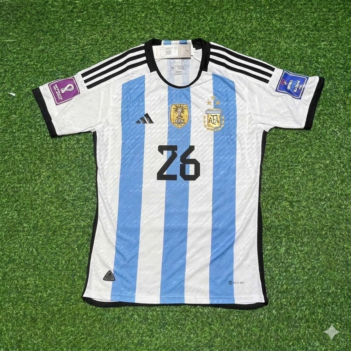 Nahuel Molina 26- Argentinien 2022 Katar Weltmeister Heimtrikot Maillot Trikot Maglia Fußballtrikot