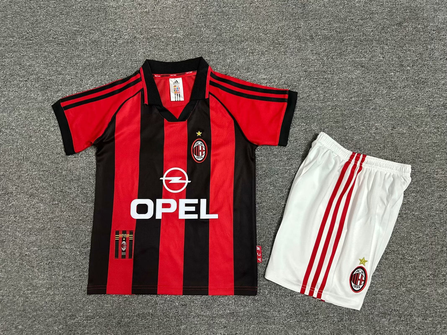 AC Mailand Retro Kinder Set Retro Fußballtrikot