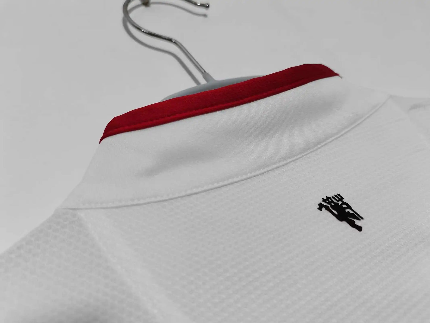 Manchester United 2012-2013 Weißes Auswärtstrikot Schwarze Retro-Fan-Version