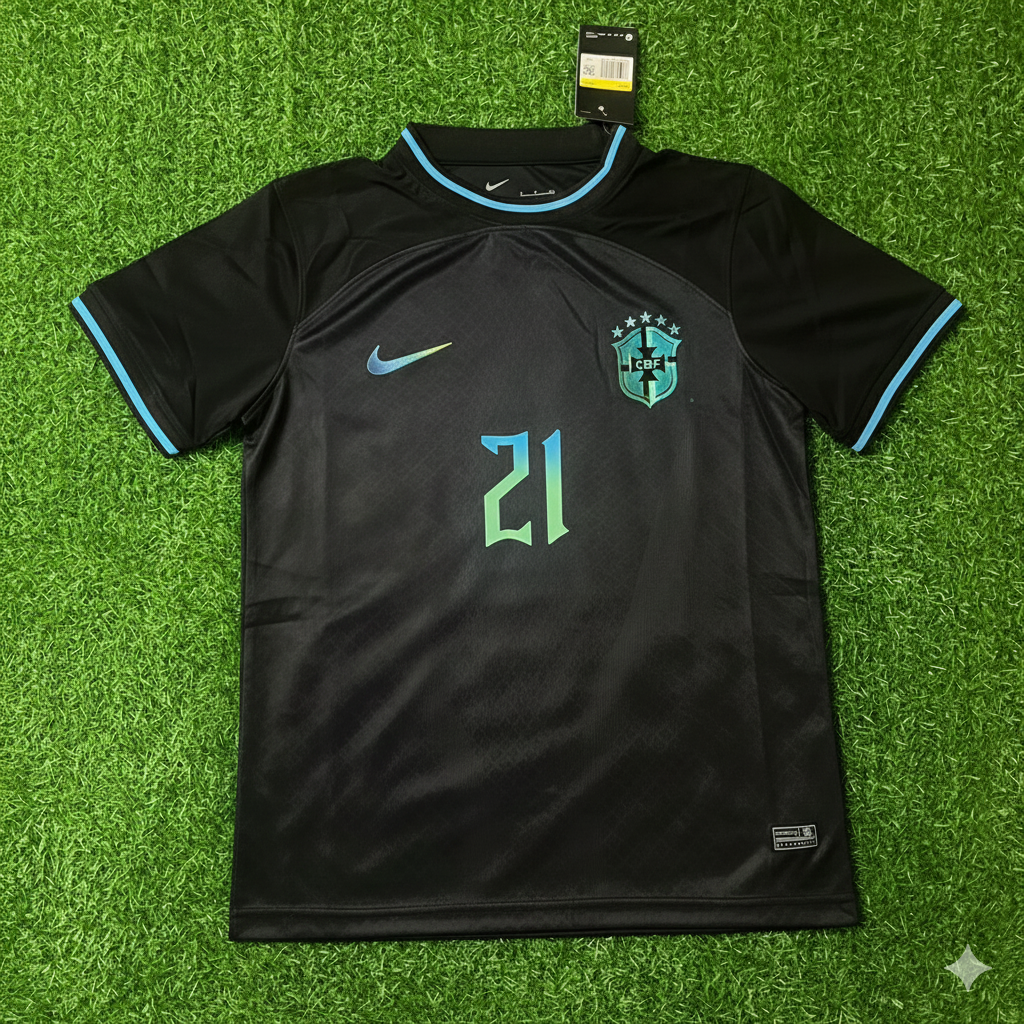 Maillot de football rétro Brésil Matheus Cunha Trikot Maglia