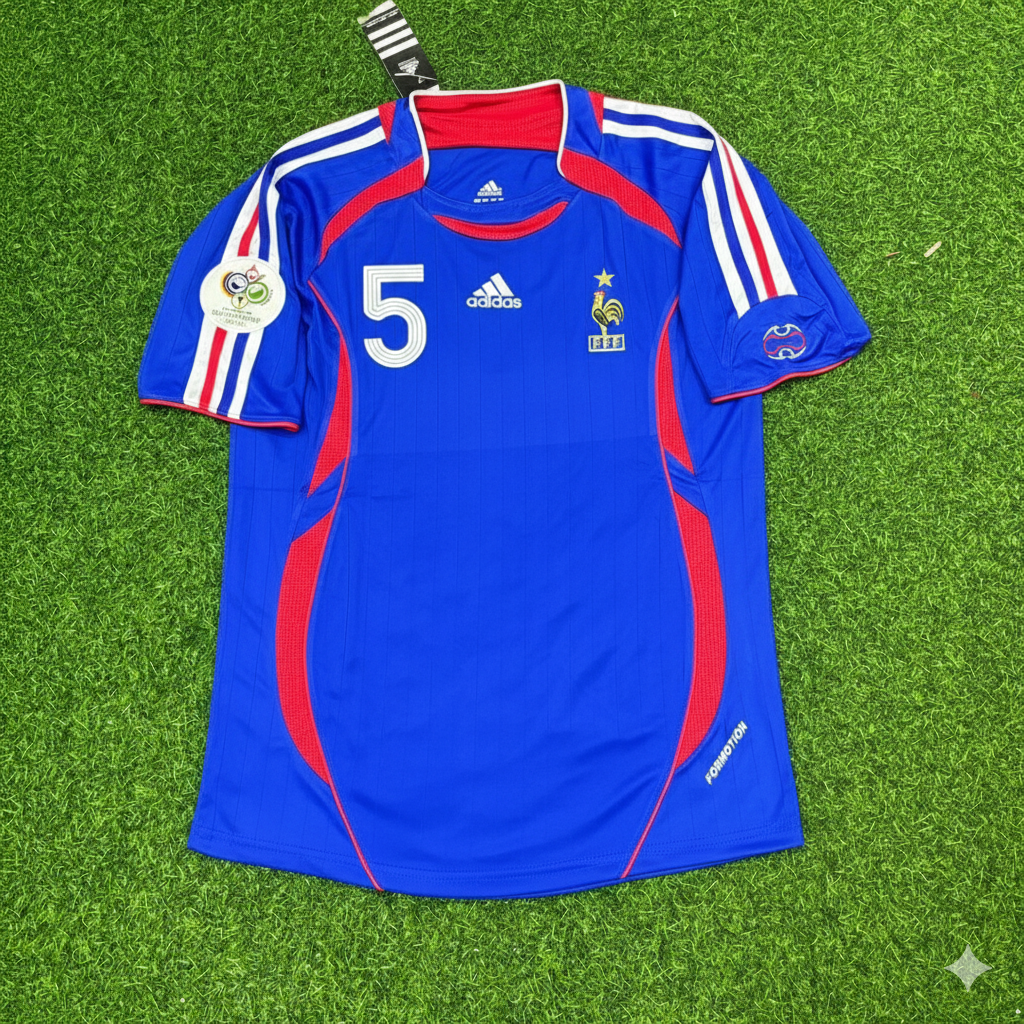 William Gallas Frankreich 2006 WM blaues Retro-Trikot – | Trikot | Maillot Football Shirt