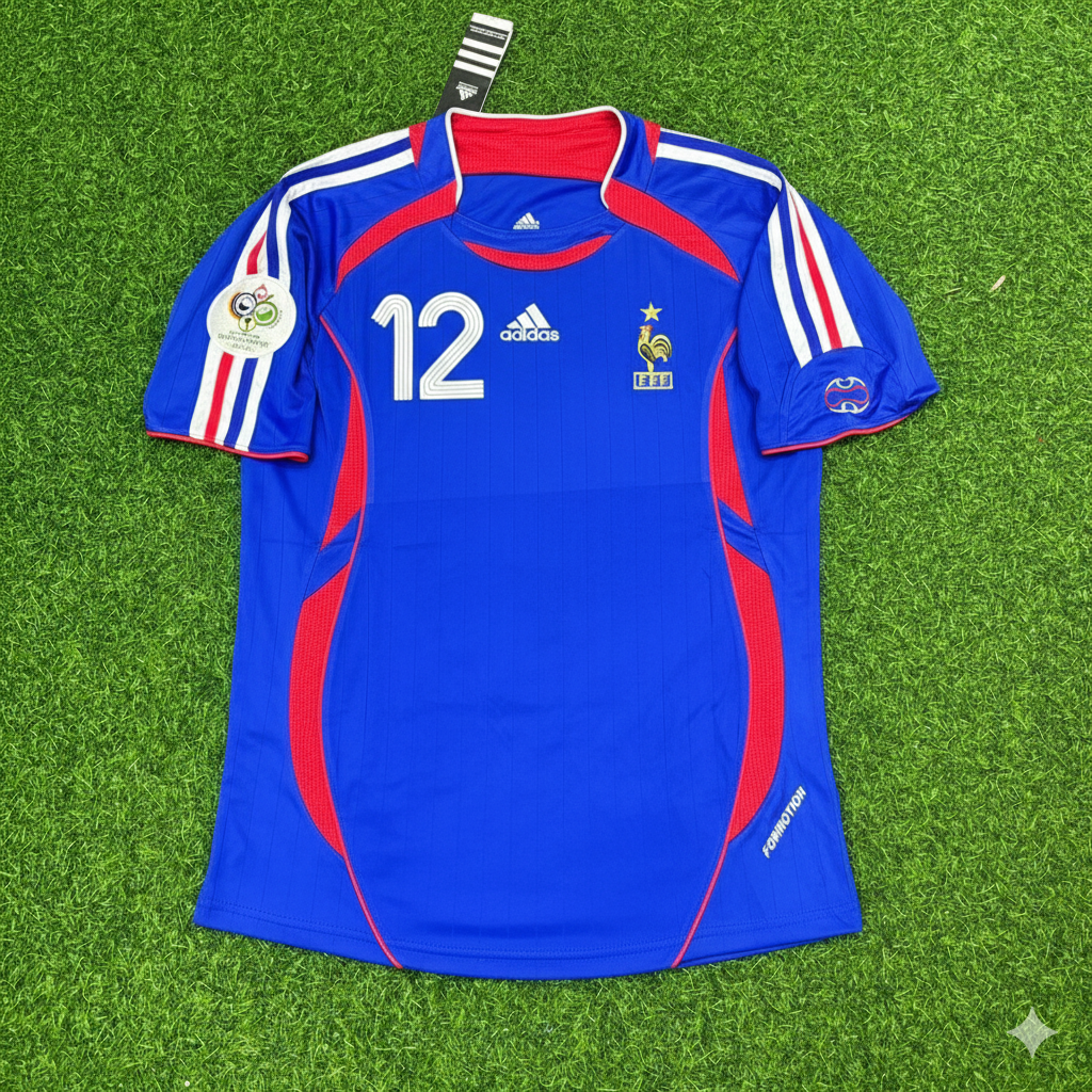 Thierry Henry Frankreich 2006 Weltmeisterschaft Blaues Retro Trikot – | Trikot | Maillot Soccer Shirt