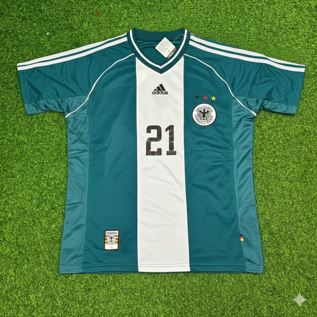 Mario Basler Deutschland Auswärts Retro Fußballtrikot