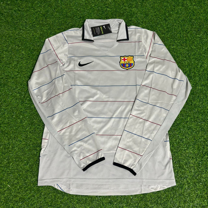 Rafael Márquez #4 Barcelona 2003 2004 Auswärts Langarm Retro Fußballtrikot Set