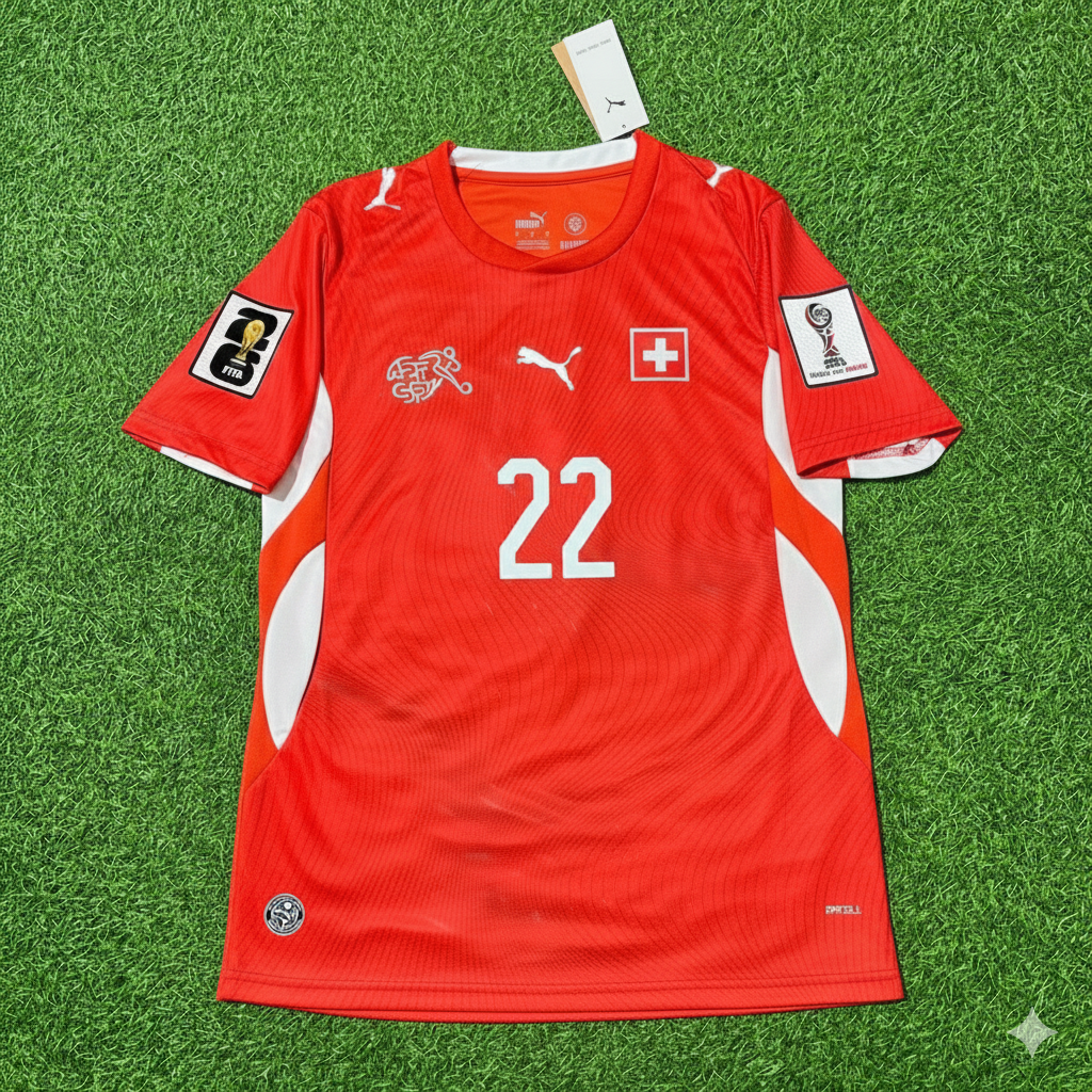 Fabian Rieder 22- Schweiz 2026 WM Trikot