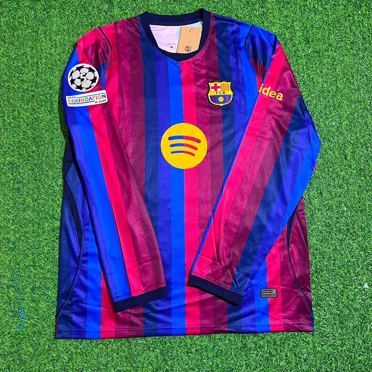 Barcelona 2027 Champions League Patch Long Sleeve Home Jersey – Anthony Gordon 17