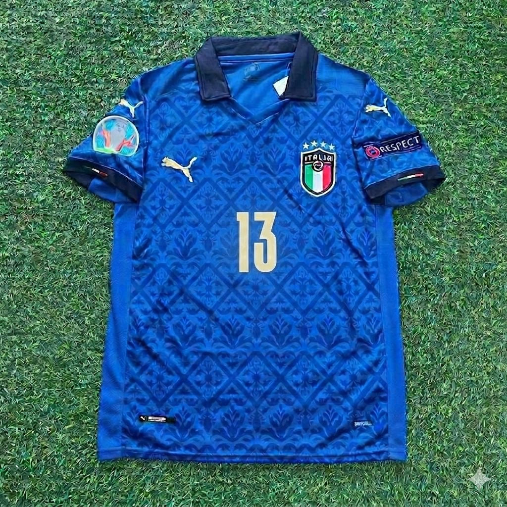 Maillot de football rétro Emerson n° 13 Italie EURO 2020 Finale – | Trikot | Maillot de football