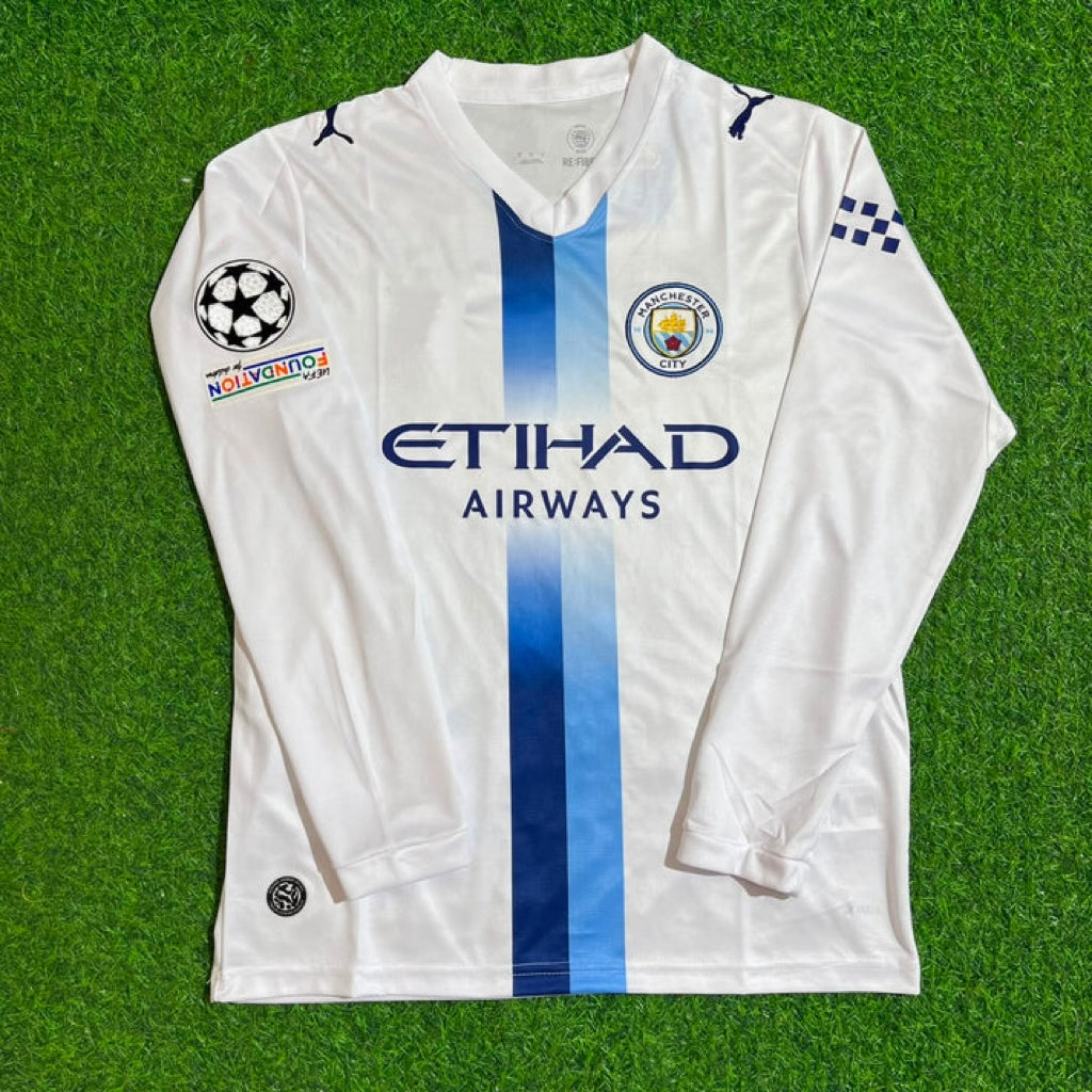 Phil Foden #47 Manchester City 2026-27 Third New Season Long Sleeve Champions League Patch Jersey Trikot Maillot Soccer Shirt