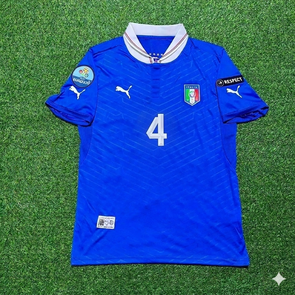 Angelo Ogbonna 4 - Maillot Rétro Domicile Italie Euro 2012