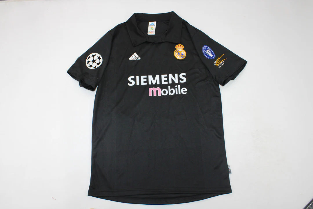 Ronaldo Nazario #11 Real Madrid 2002-2003 Away Black Retro Jersey