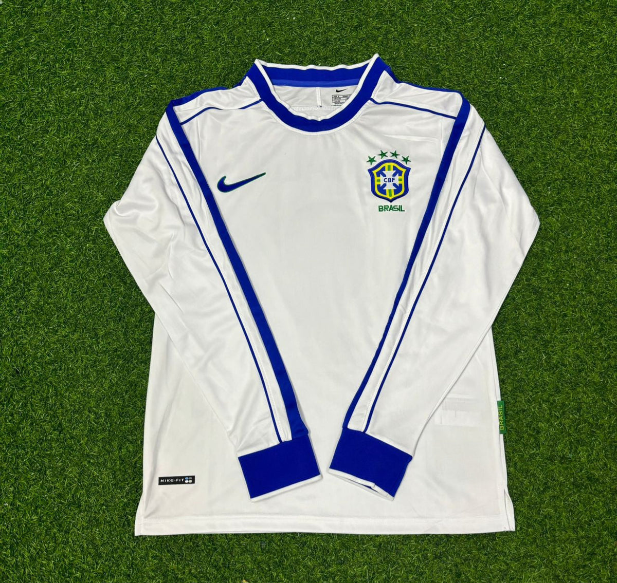 Ze Roberto Brazil 1998 World Cup Long Sleeve Retro Football Jersey