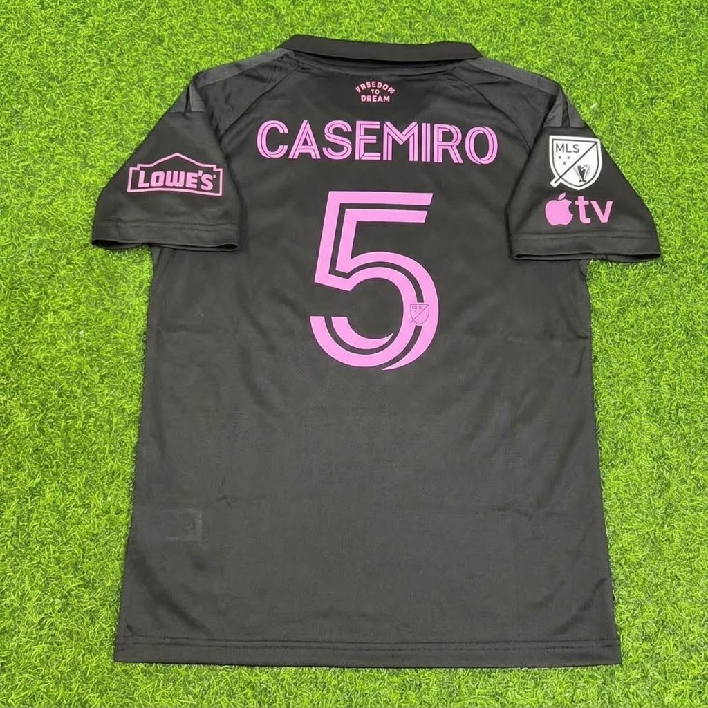 Camiseta de fútbol negra Casemiro Inter Miami temporada 2026-2027