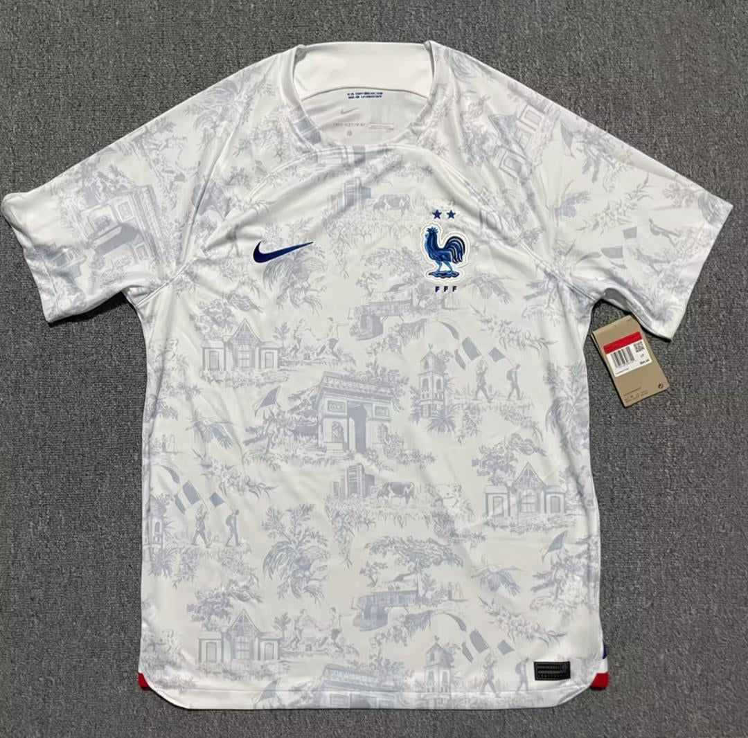 Paul Pogba #6 France 2022 World Cup Away Retro Jersey Maillot Trikot Soccer Shirt