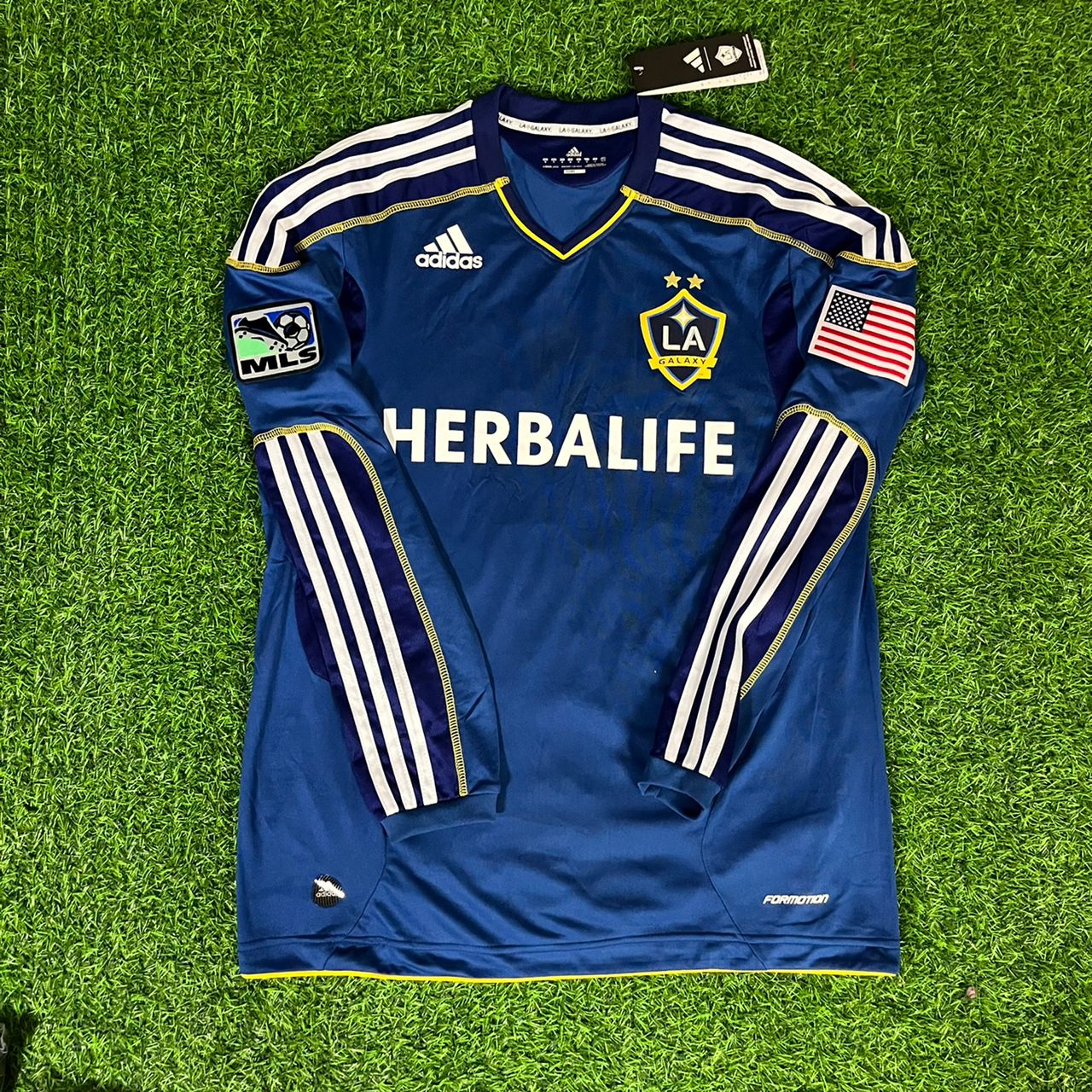David Beckham 23 - LA Galaxy 2011/12 MLS Retro Kit Jersey Maillot Trikot Soccer Shirt