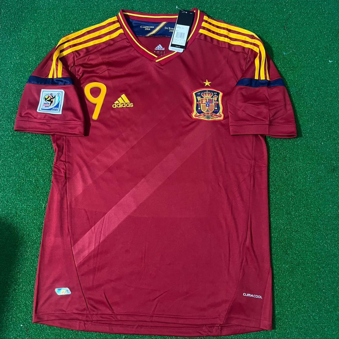 Fernando Torres Spanien 2010 Weltmeisterschaft Südafrika Champion Retro Trikot