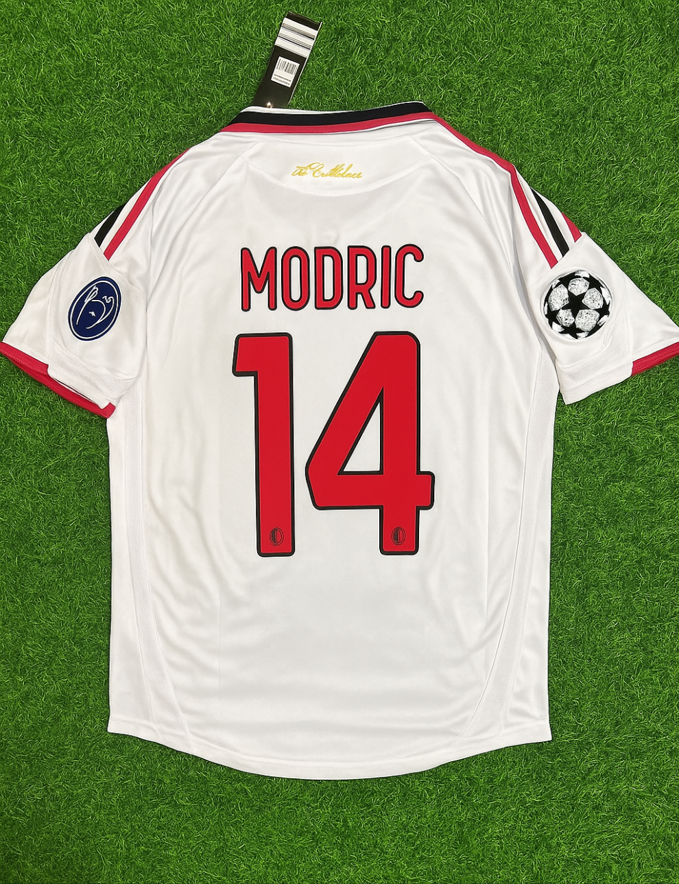Luka Modric Milan Temporada 2009 2010 Camiseta Retro Blanca Trikot Maillot