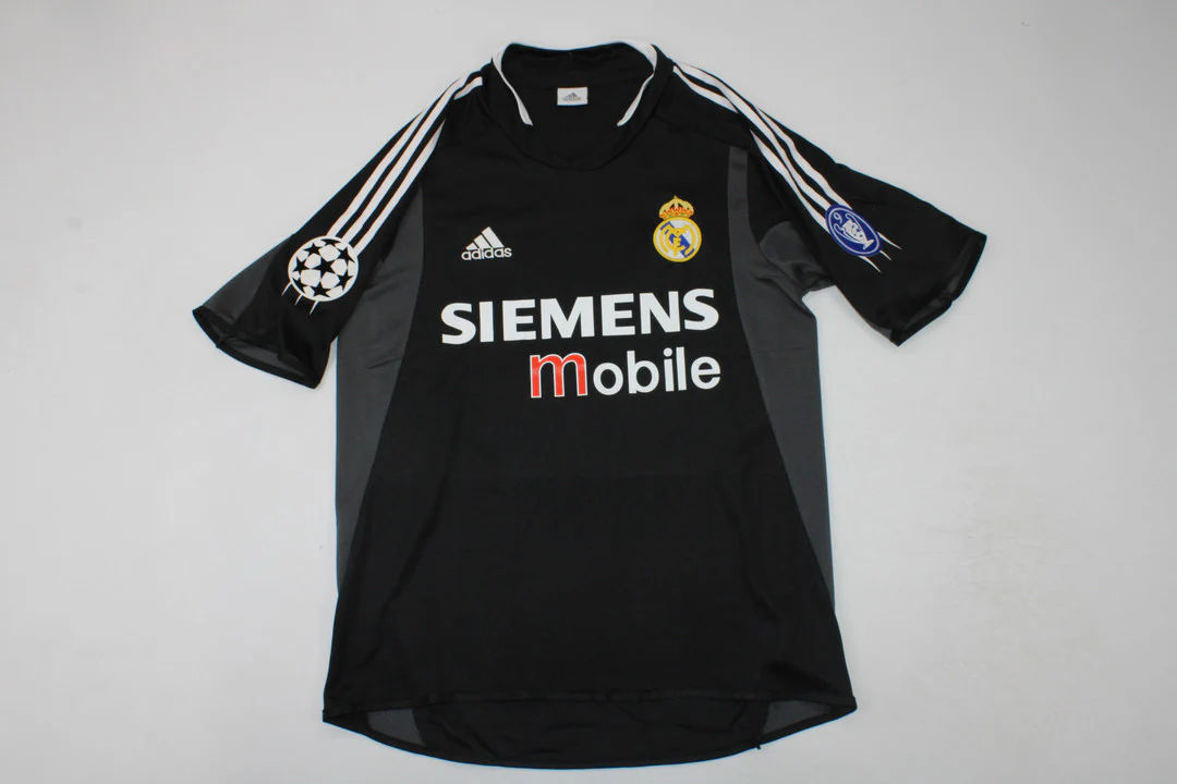 Guti Hernandez #14 Real Madrid 2004-2005 Away Black Retro Jersey