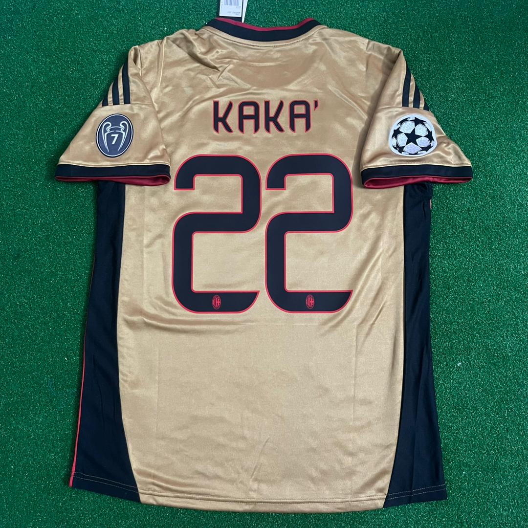 Maillot Rétro Kaká Leite 22 - AC Milan 2013/2014 Rouge Noir