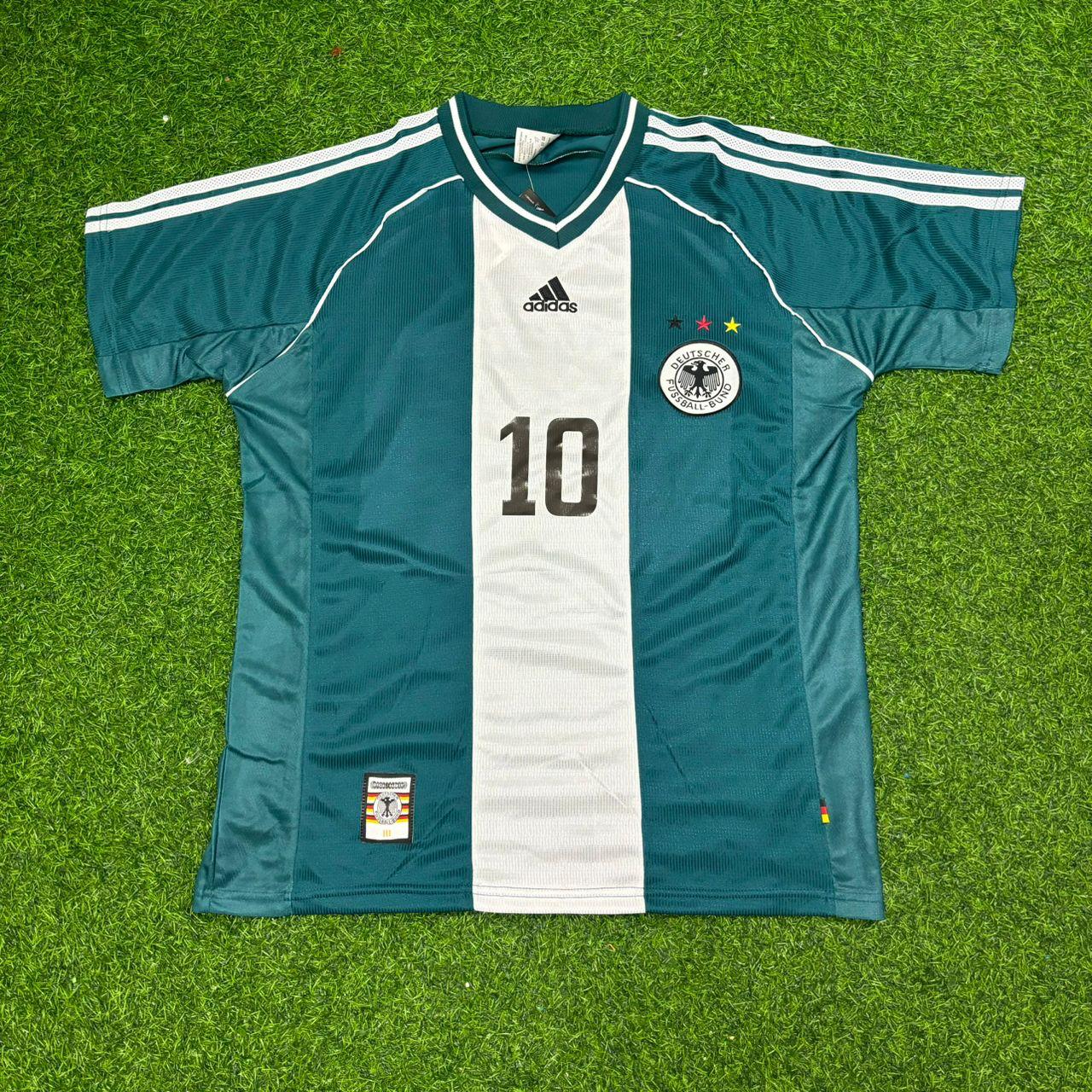 Thomas Hässler Germany 1998 World Cup Away Retro Football Jersey