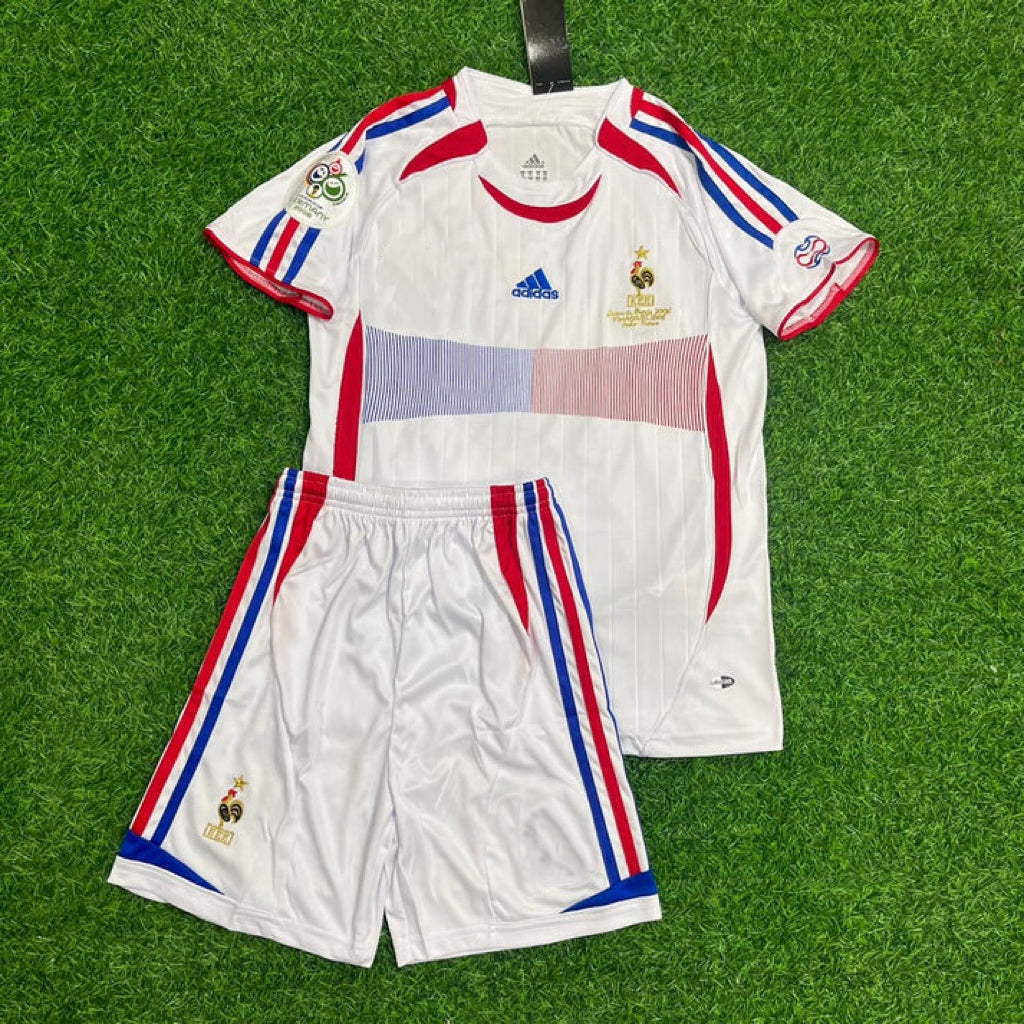 Franck Ribéry #22 Frankreich 2006 Weltmeisterschaft Retro Kinder-Trikot – | KinderTrikot Maillot Enfant Soccer Shirt