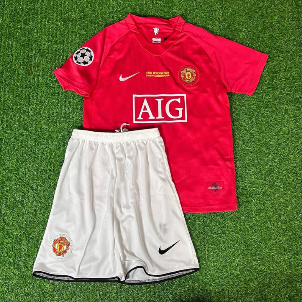 Wayne Rooney #10 Manchester United 2008 Finale Kinder-Fußballtrikot Heim