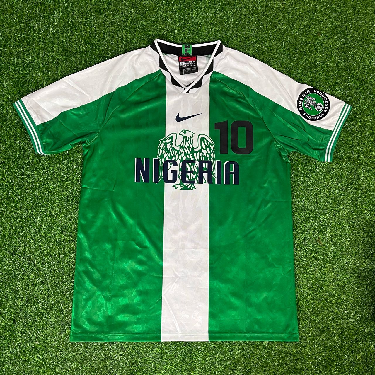 Jay-Jay Okocha 10 - Nigeria 1994 1996 Retro Trikot Trikot Fußballshirt