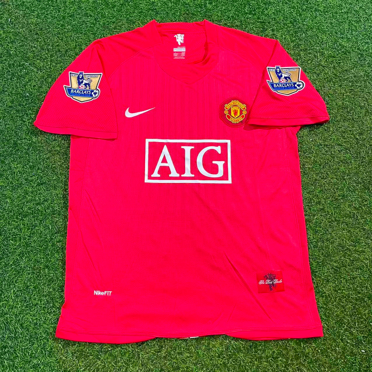 Ji-sung Park Manchester United 2007 2008 EPL Retro Rotes Trikot