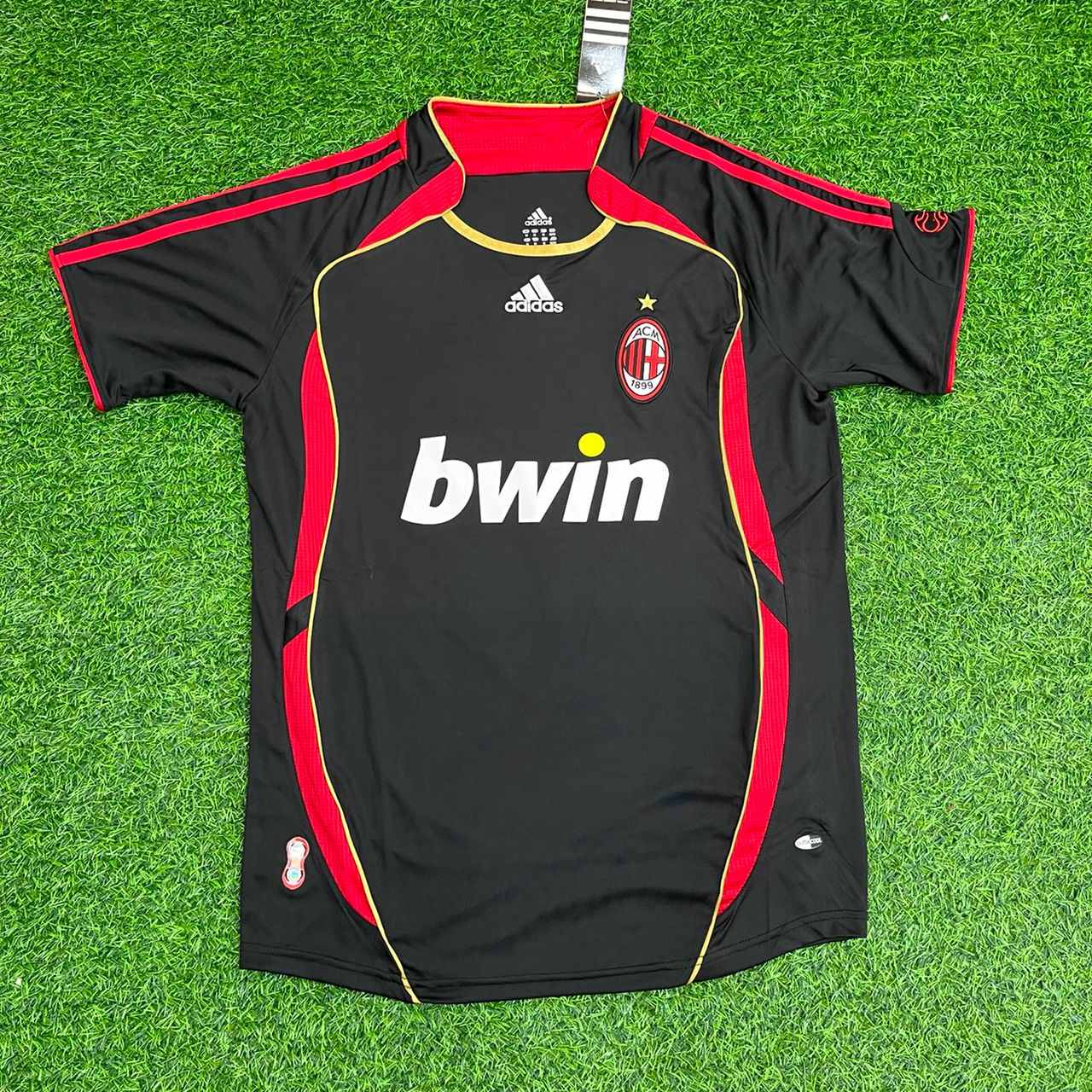Kaká Leite AC Mailand 2006-2007 Schwarzes Retro-Fußballtrikot