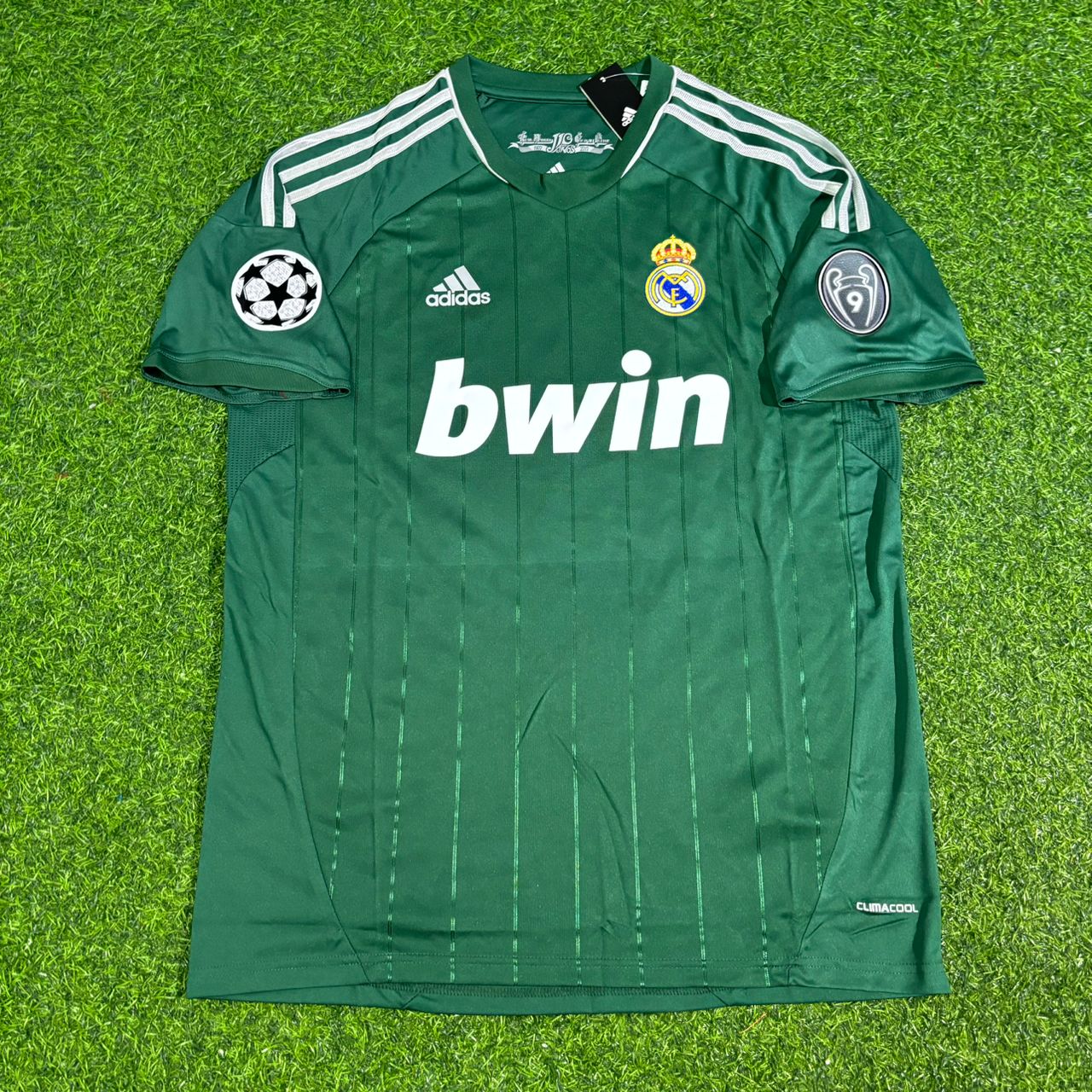 Karim Benzema #9 Real Madrid 2012-2013 Green Jersey Soccer Shirt