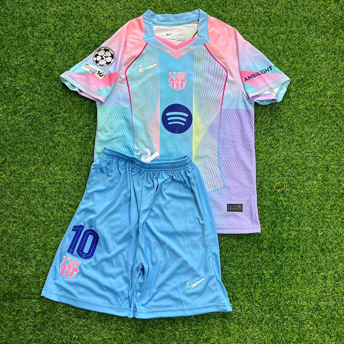 Lamine Yamal Barcelona Miami Sunset New Season 2026 Kids Jersey Kinder Trikot Maillot Soccer Shirt