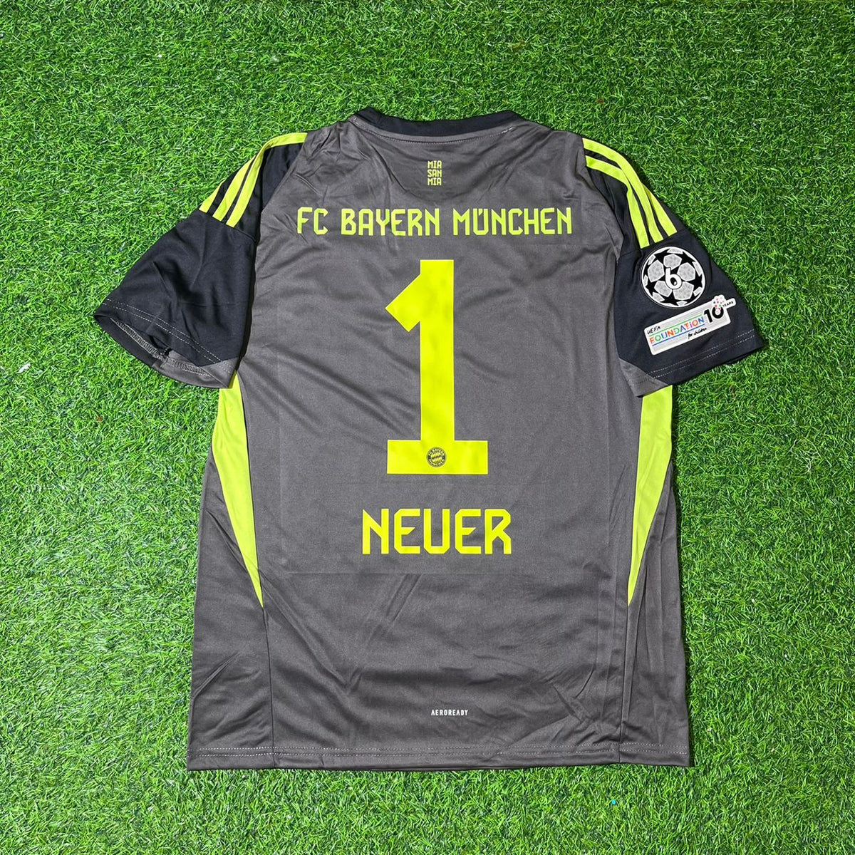 Manuel Neuer Bayern München Schwarzes Torwart CL Fußball Trikot