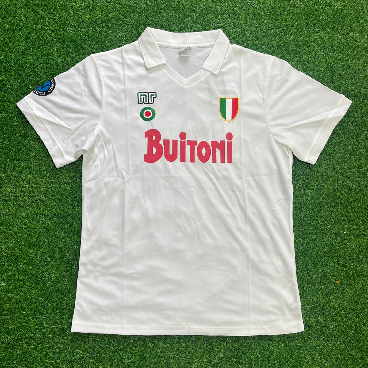 Maillot rétro à manches courtes Diego Armando Maradona Napoli 1987-88