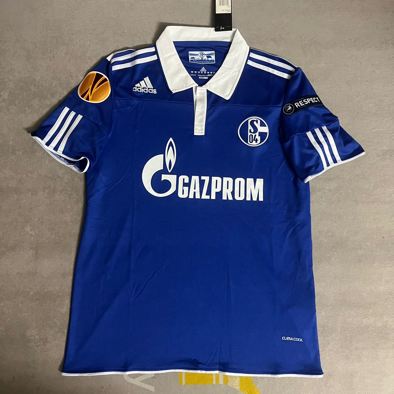 Raul Gonzalez Blanco Schalke 04 2011 2012 Retro Uefa Patch Fußballtrikot Trikot Maillot Fußballshirt