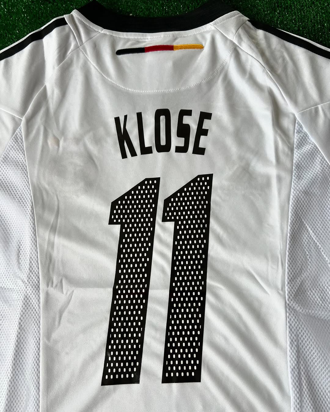 Miroslav Klose Deutschland 2002 Weltmeisterschaft Japan Korea Weiß Retro Trikot