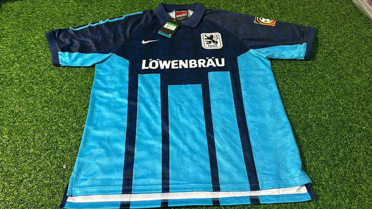 Benjamin Lauth TSV 1860 München Blaues Heim Retro Fußballtrikot