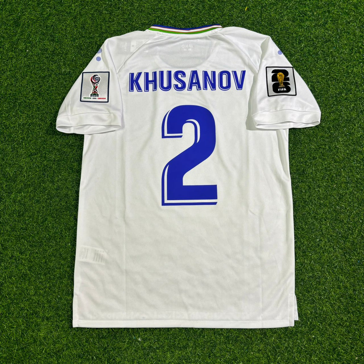 Maillot de football Coupe du Monde 2026 Abdukodir Khusanov Ouzbékistan