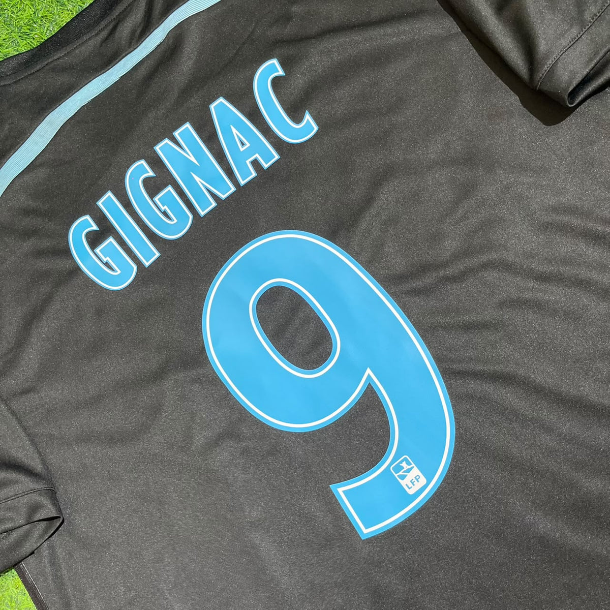André-Pierre Gignac Olympique de Marseille Saison 2014/2015 Maillot Rétro Noir de Supporter