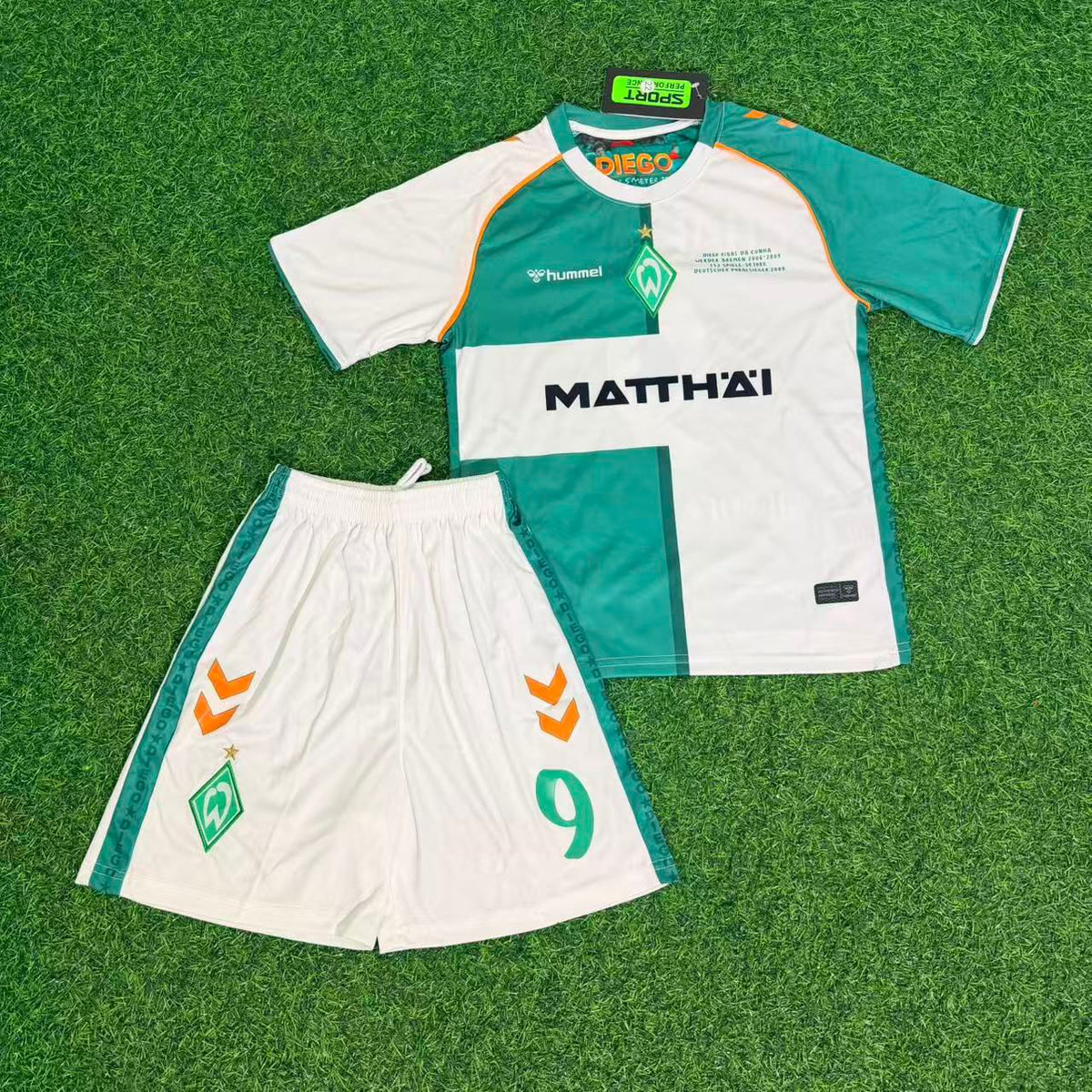 Angelos Charisteas Werder Bremen Anniversary Kids Retro Football Jersey