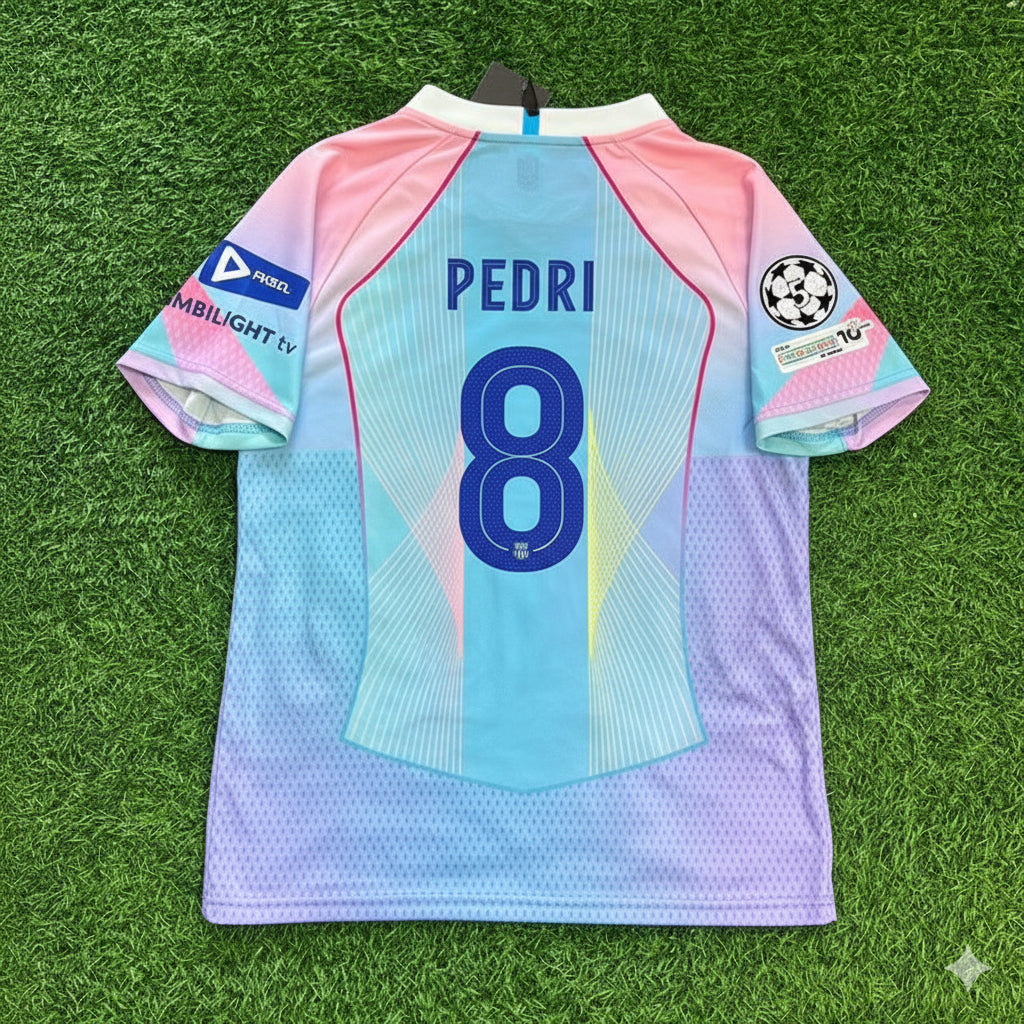 Pedri Barcelona Home Miami Sunset New Season 2026 Jersey Trikot Maillot Soccer Shirt