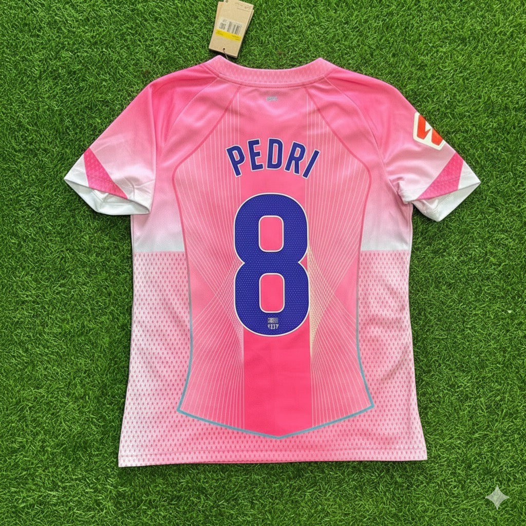 Pedri Barcelona Home Pink New Season 2026 Jersey Trikot Maillot Soccer Shirt