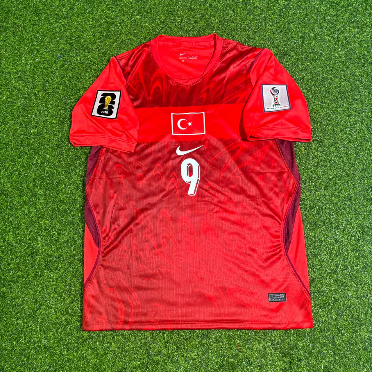Barış Alper Yılmaz #9 Turkey Türkiye- World Cup 2026 - Home Red - Jersey Trikot - Maillot Maglia