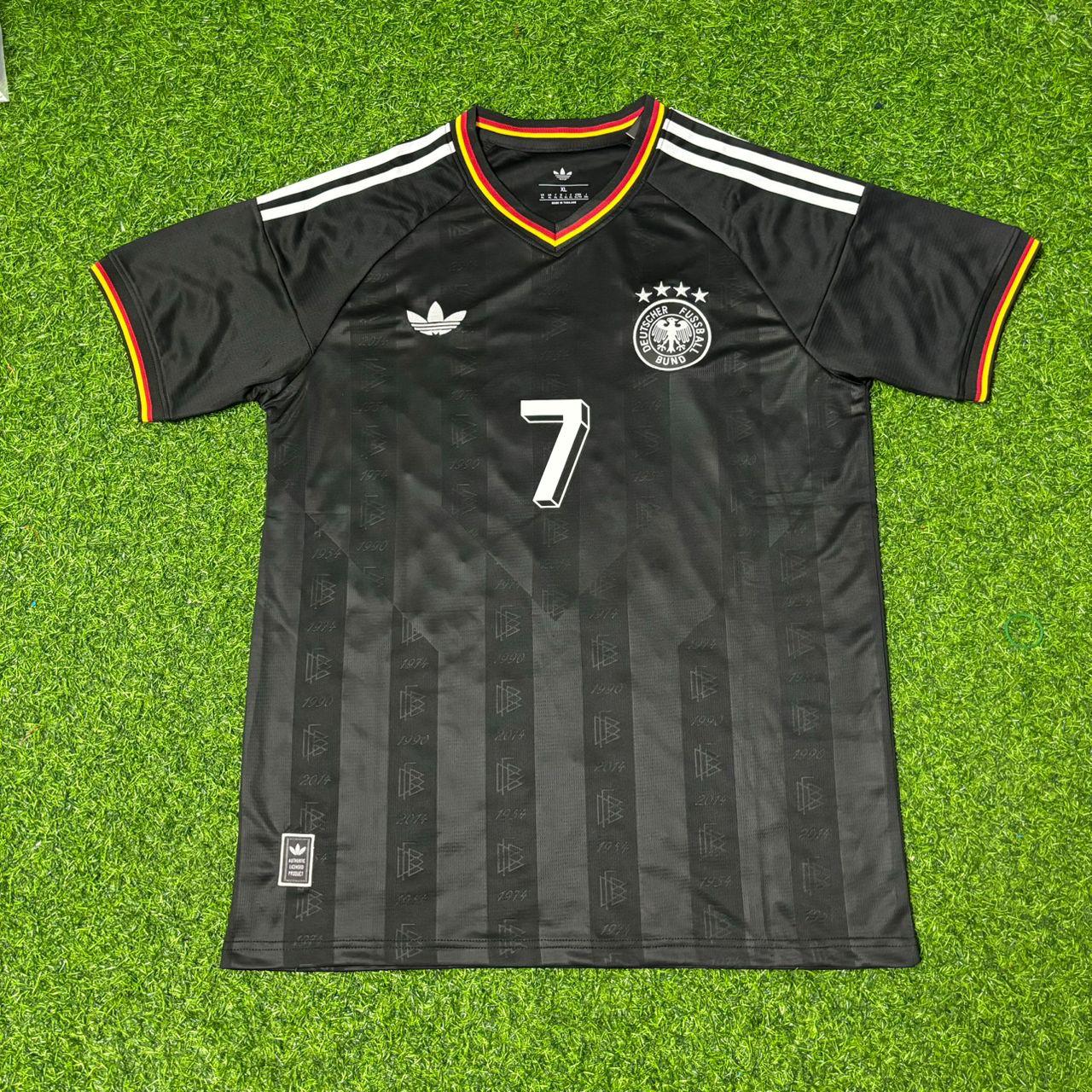 Bastian Schweinsteiger Deutschland Schwarz Retro Vintage Fußballtrikot