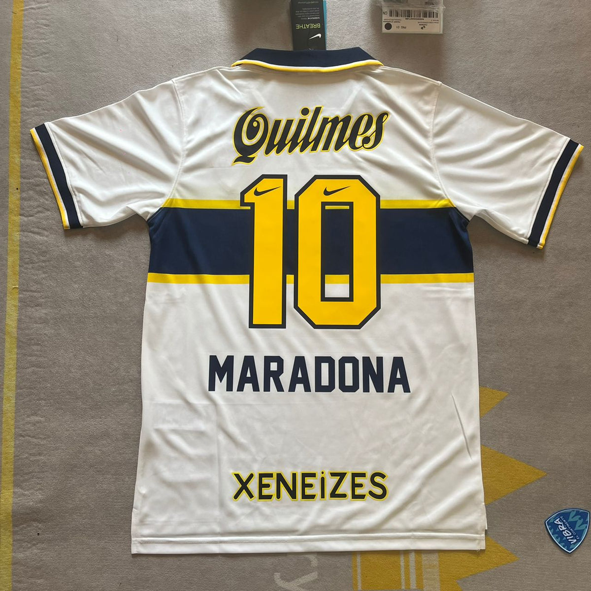Diego Armando Maradona 10 Boca Juniors Retro Kinder Fußballtrikot-Set