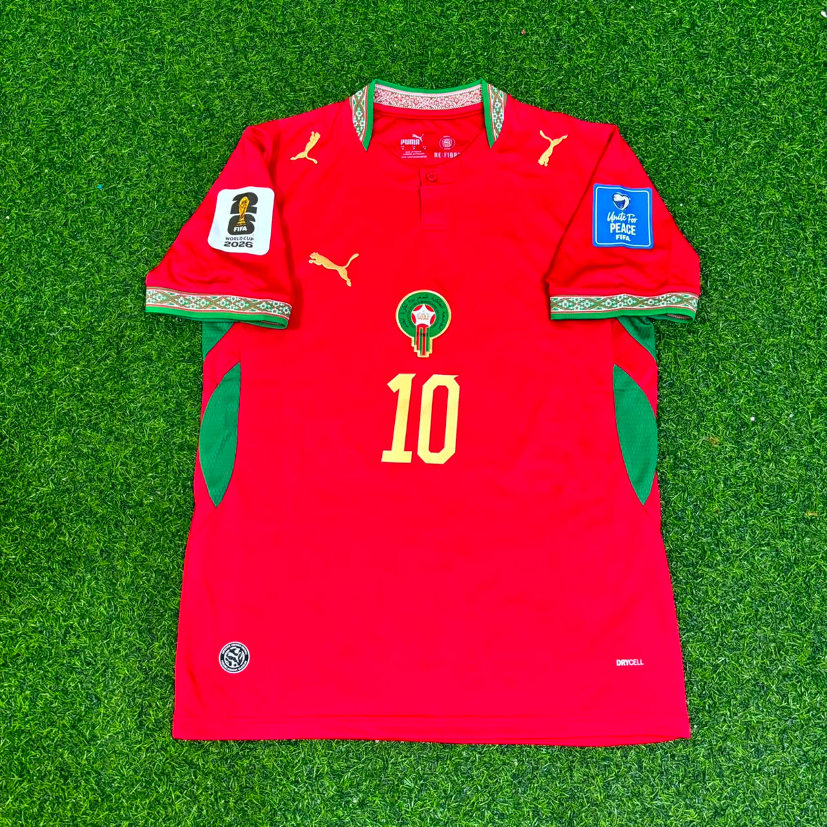 Brahim Diaz Marokko WM 2026 Heimtrikot Rot