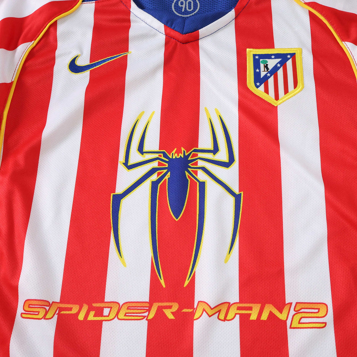 Atlético Madrid 2004-2005 Season Retro Home Kids Long Sleeve Football Jersey Trikot Maillot