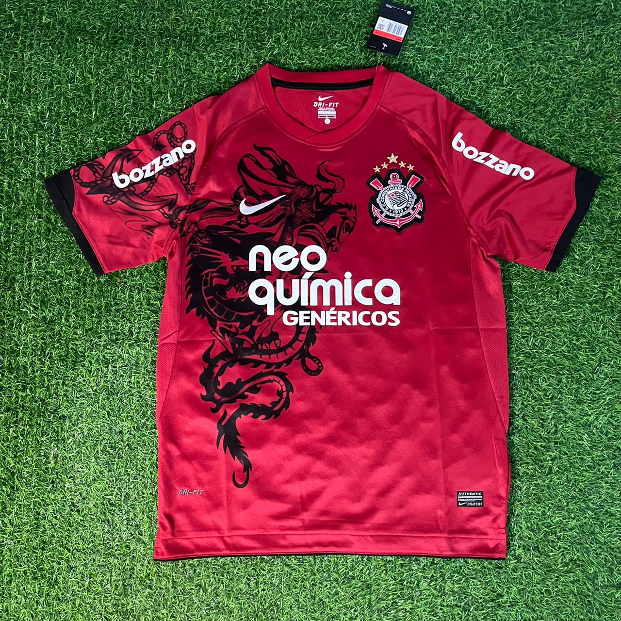 Memphis Depay #10 Corinthians Retro Rot Trikot Maillot Maglia Camiseta Fußballtrikot