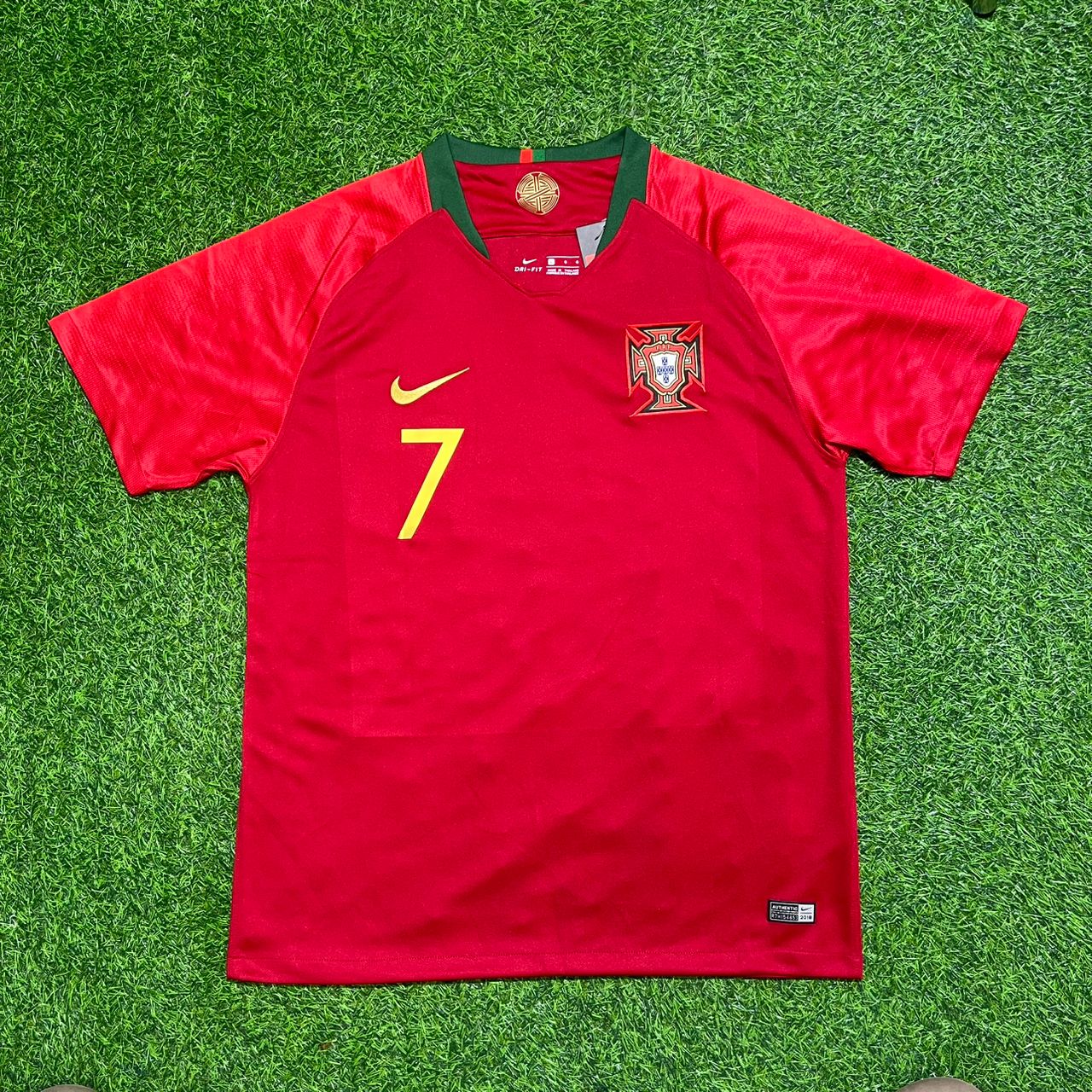 Cristiano Ronaldo Portugal 2018 Retro Football Jersey
