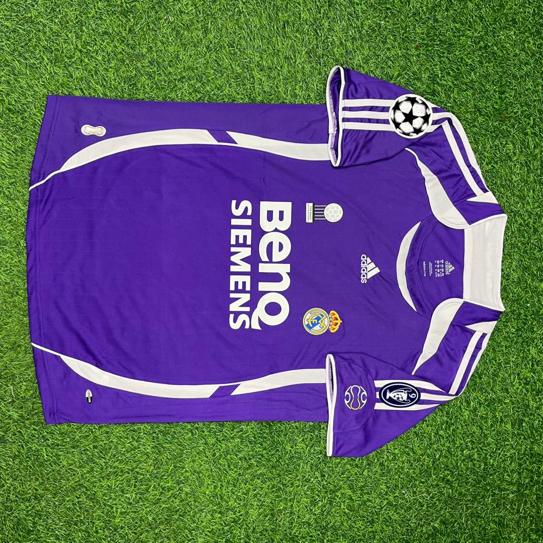 David Beckham Real Madrid 2006-2007 Purple Football Jersey