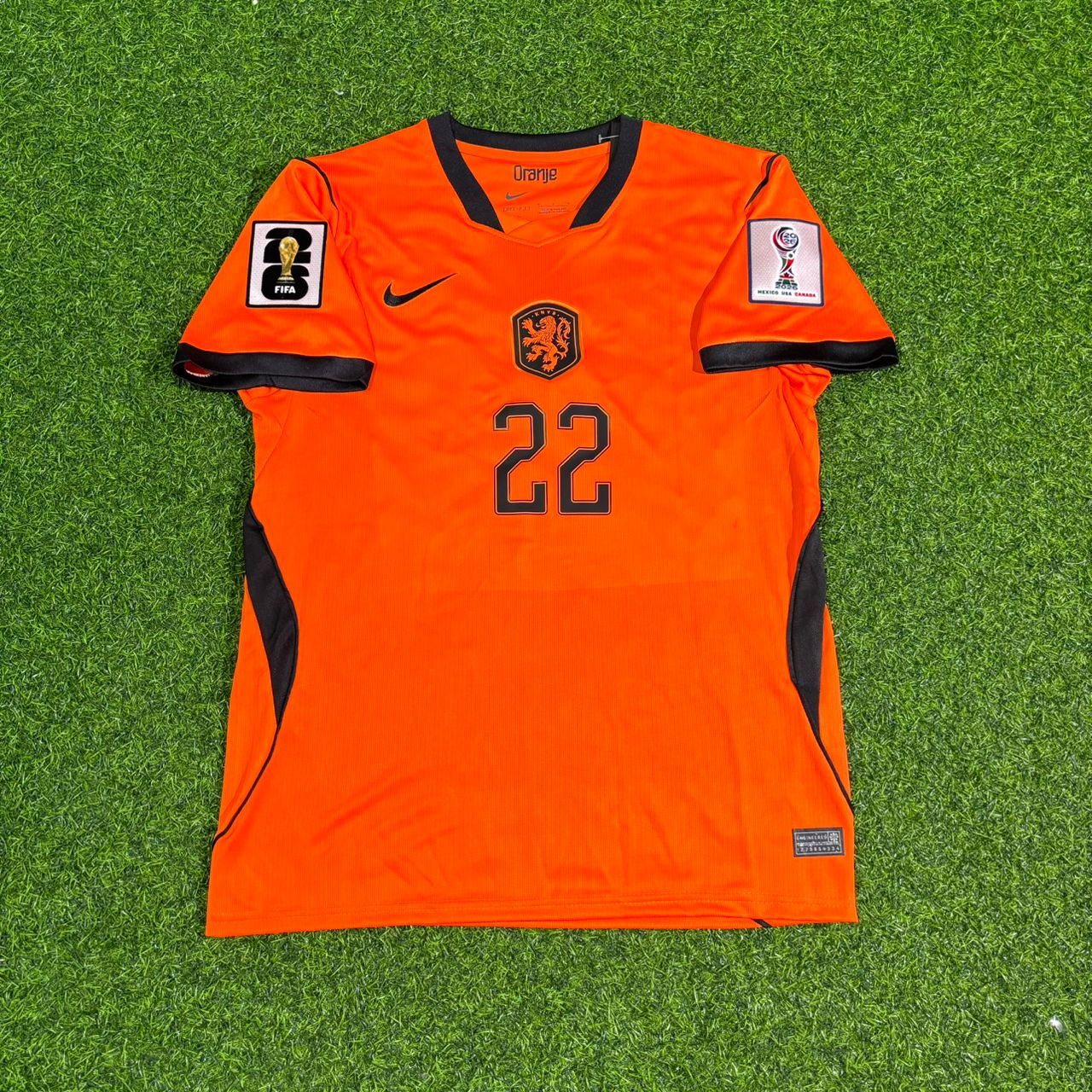 Denzel Dumfries Netherlands 2026 World Cup Home Football Jersey