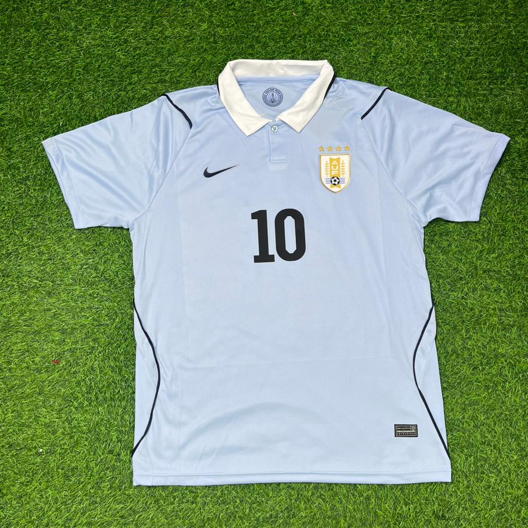 Diego Forlán #10 Uruguay WM-Gedenk-Sonder-Trikot blau